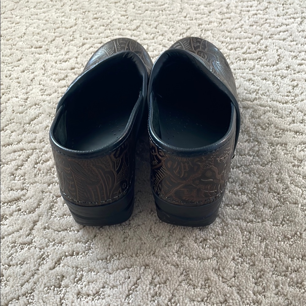 Dansko Professional Tooled Leather Clogs - Picture 4 of 6